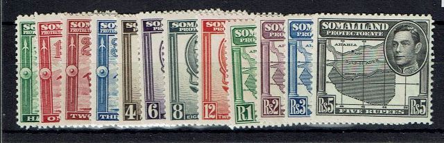 Image of Somaliland Protectorate SG 93/104 UMM British Commonwealth Stamp